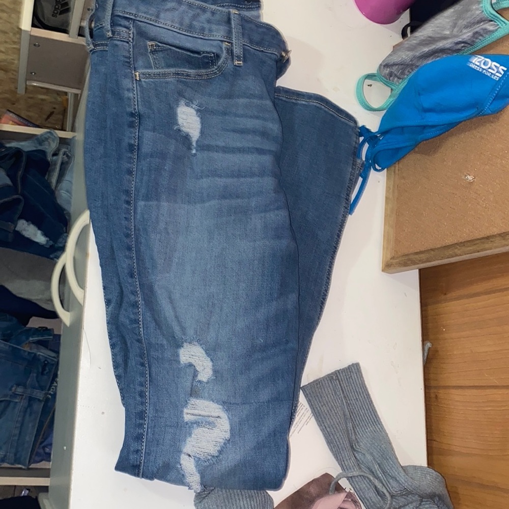 Hollister ripped jeans